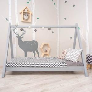 Detská Montessori posteľ GROSI sivá Tempo Kondela