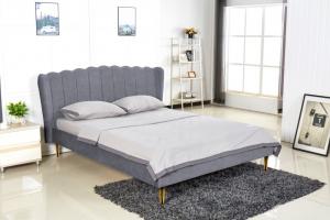 Manželská posteľ VALVERDE 160 x 200 cm Halmar Sivá